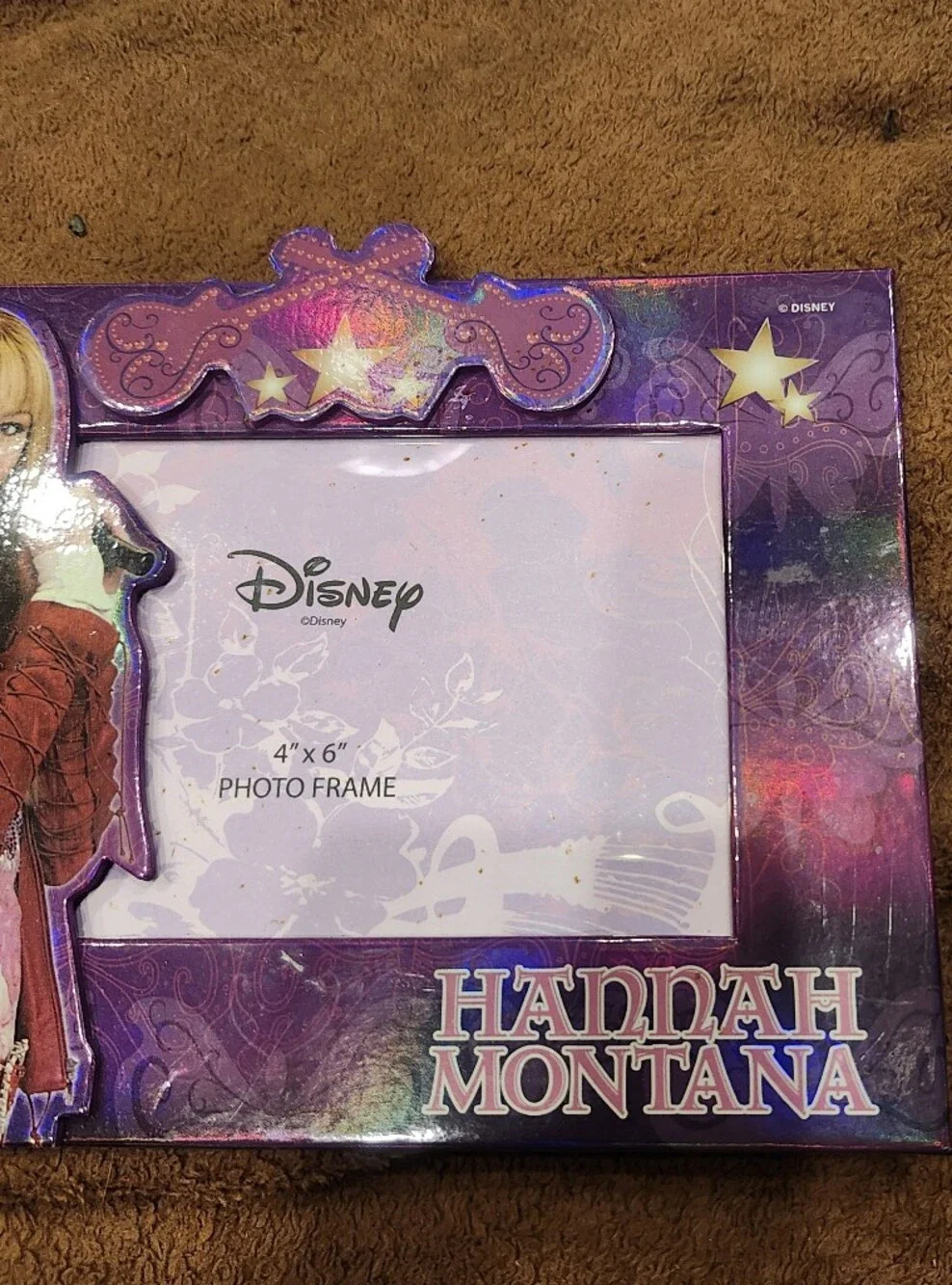 Vintage Jerry Leigh Disney Hannah Montana Purple 4 X 6 Photo Frame
